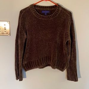 Green Chenille Sweater